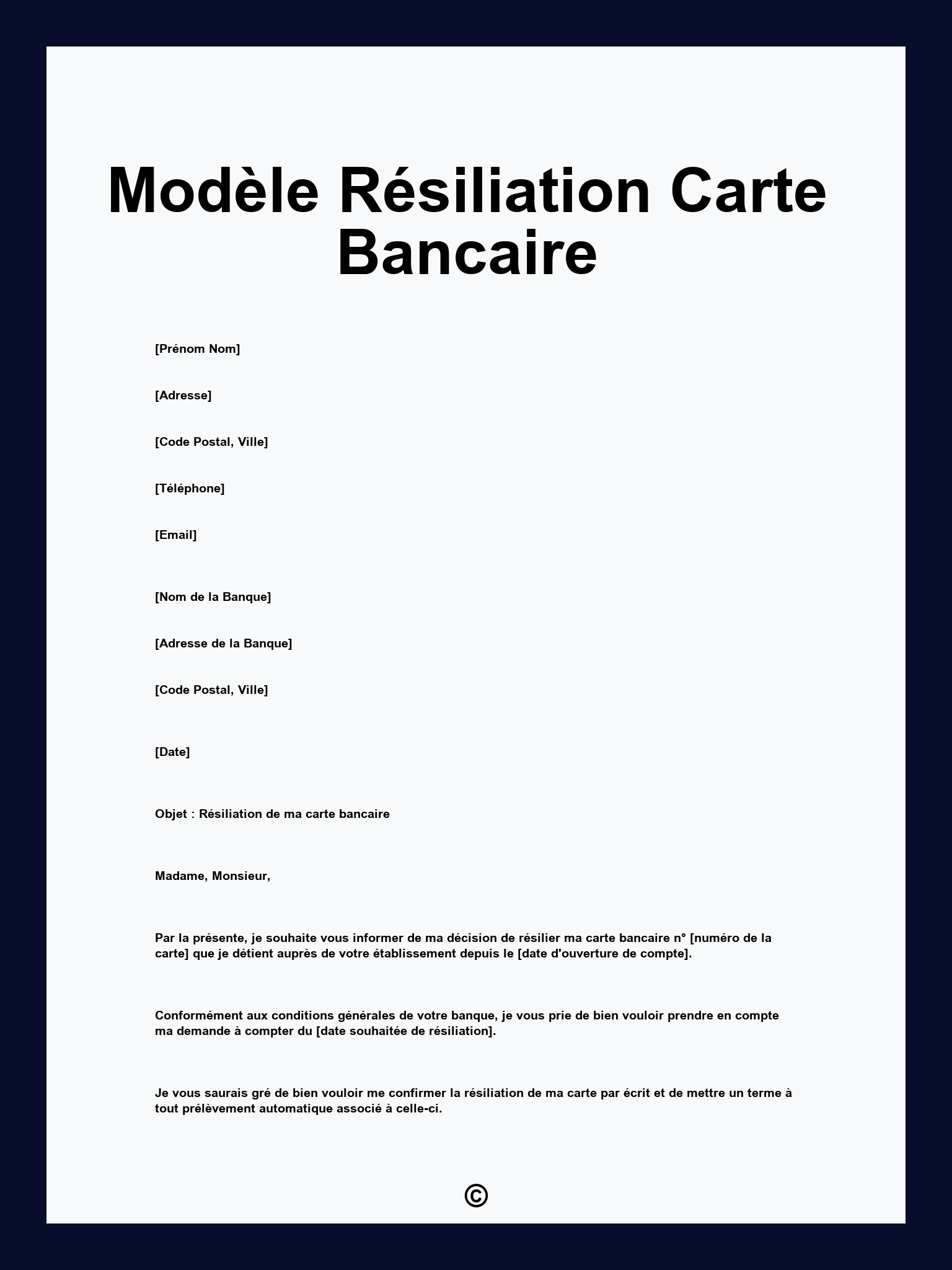 Mod le R siliation Carte Bancaire Mod le R siliation Carte Bancaire